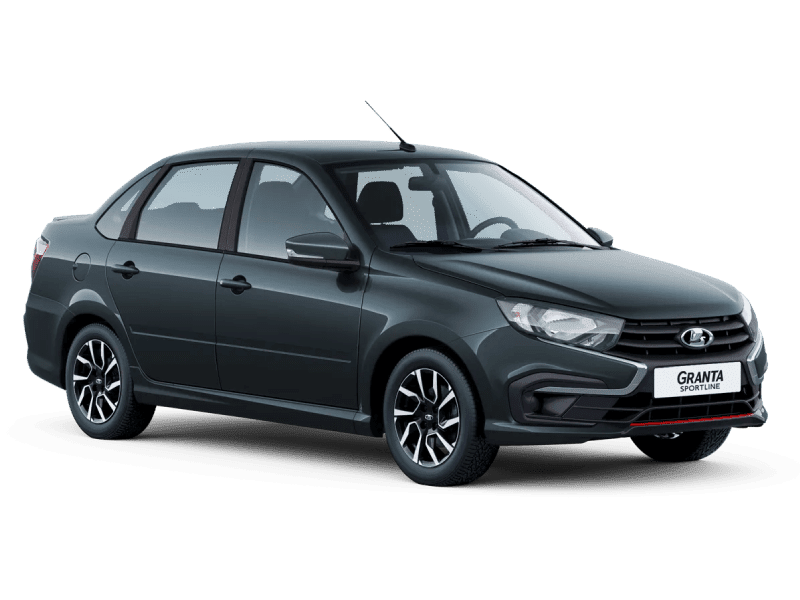 Купить Lada Granta Sportline в Казани - СЕРЕБРИСТО-ТЕМНО-СЕРЫЙ "БОРНЕО" (633) - МЕТАЛЛИК